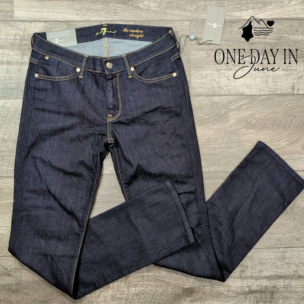 7 For All Mankind The Modern Straight Leg Jeans Size 8 (29)